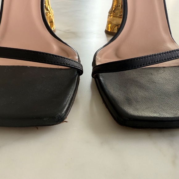 Gia Couture Gold Heel Sandal - Picture 6 of 8